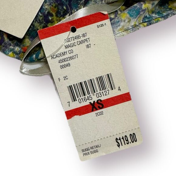 Rachel Roy Fairy Core Floral Dress Women Size XS Wedge Style Tie Neck Bohochic - Picture 6 of 8